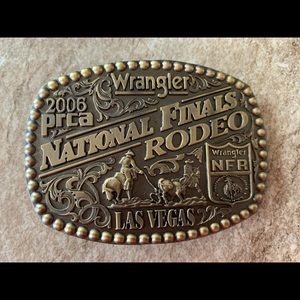 COPY - MONTANA SILVERSMITHS 2006 NFR COMMEMORATIVE EVENT BUCKLE